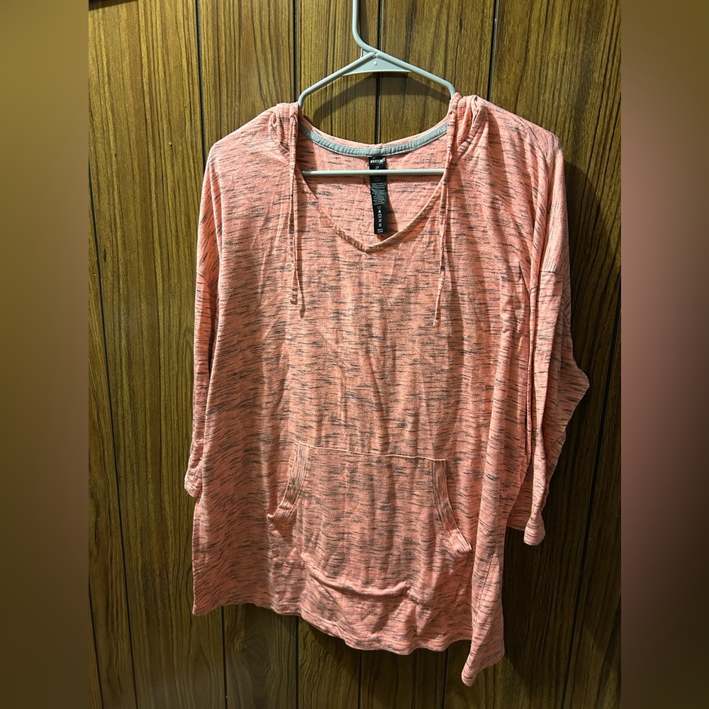 Women's Pink Hooded Top